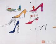 Warhol Andy. Fantasy Shoes. c.1956