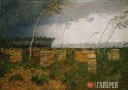 Levitan Isaaс. The Storm. Rain. 1899