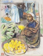 Serebryakova Zinaida. Fruit-seller. Marrakesh. 1928 Serebryakova Zinaida. Fruit-seller. Marrakesh. 1928