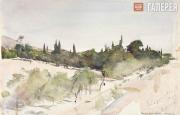 Serov Valentin. Royal Garden in Athens. 1907