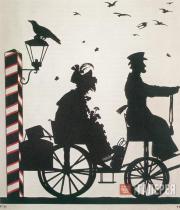 Narbut Georgy. Illustration for the Fable "Vorona i Kuritsa" for the book "1812 