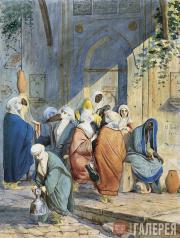 Scotti Mikhail. At a Fountain in Constantinople. 1845 Scotti Mikhail. At a Fountain in Constantinople. 1845