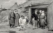 К.В. ЛЕБЕДЕВ. Иллюстрация к рассказу И.С. Тургенева «Бурмистр». 1884