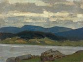 Аполлинарий Михайлович ВАСНЕЦОВ. Синяя гора и Кушвинский пруд. 1890. Этюд
