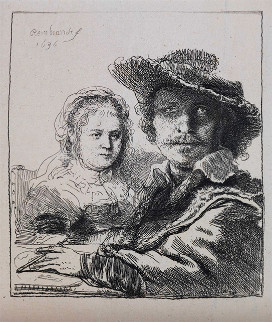 Рембрандт Харменс ван Рейн. Рембрандт и его жена Саския. 1636