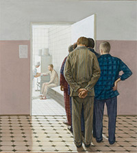 Мария Сафронова. Анализы (холст,масло), из серии Распорядок дня, 2012 г.