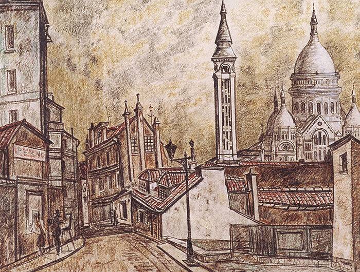 А.Н. Блиок. Вид на  Сакре-Кёр. 1995