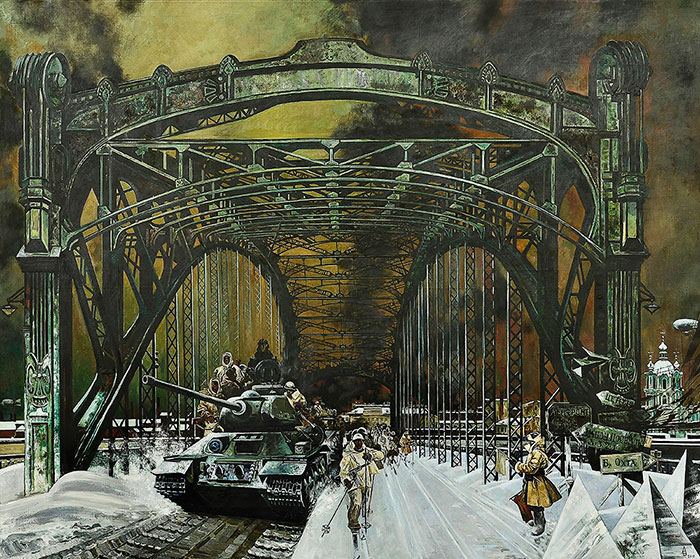 А.Н. Блиок. Ленинград, блокада. Январь 1943г. 2015г.