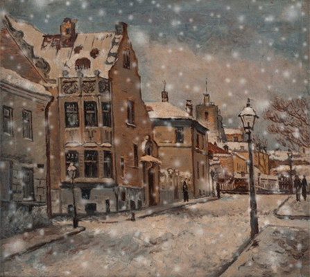 Evgeniy Oks. Bolshoi Rzhevsky lane. 1934