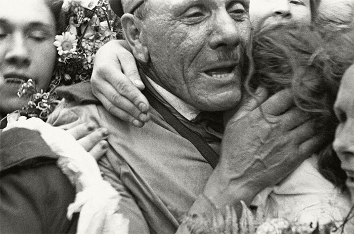 Георгий Петрусов. Встреча на Белорусском вокзале. 1945