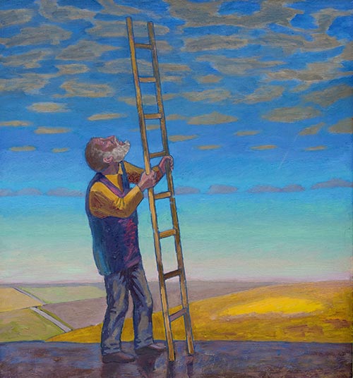 А. Не слышу. Холст, масло. 70х70. 2014