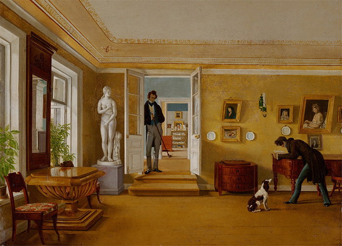 К.А. Зеленцов.  В комнатах. Конец 1820-х  – 1830-е
