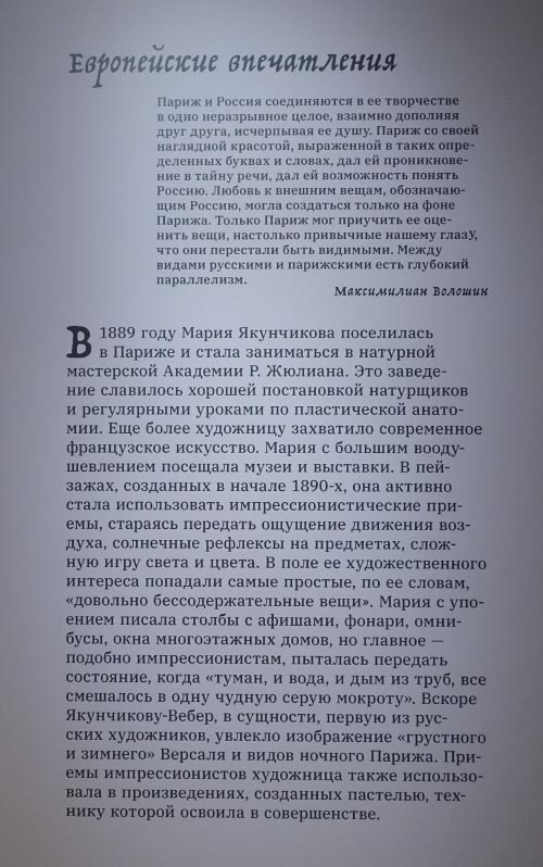 На выставке Марии Якунчиковой-Вебер в Третьяковской галерее