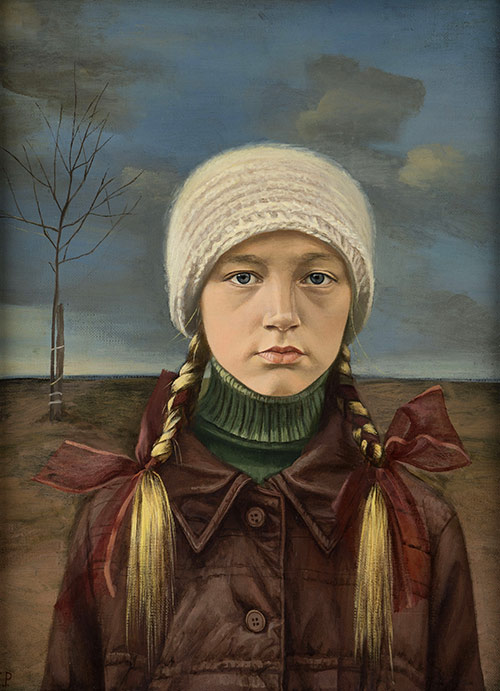 Романова Елена Борисовна. Портрет Кристины Орбакайте. 1985. Из фондов РОСИЗО