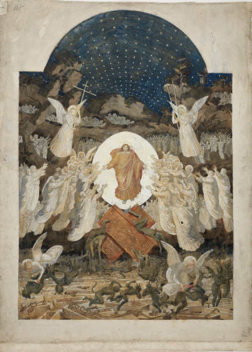 А.А. Иванов. Воскресение Христово. Праведники парят над пустыми гробами. 1845