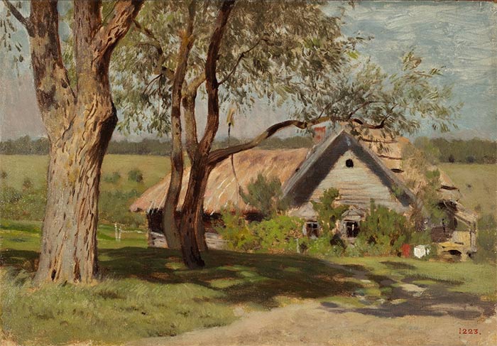 Левитан И.И. Домик с ракитами. Первая половина 1880-х